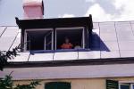 Window, Home, Roof, Chimney, Woman, PFSV05P07_17