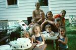 Birthday Cake, Backyard, Summertime, August 1989, 1980s, PHBV03P13_16
