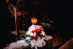 wreath, snow, lamp, cold, dark, night, nighttime, PHCV01P07_06.2415