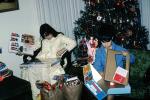 Boy, Girl, Sister, Brother, Presents, games, tree, Decorations, Ornaments, Christmas Tree decorated, PHCV02P09_09