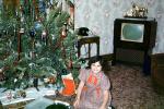 girl, tree, smiles, television, horse, clock, carpet, telephone, 1950s, PHCV03P05_07