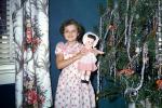 girl, doll, Presents, Decorations, Ornaments, Tree, Christmas Tree decorated, 1950s, PHCV03P05_08