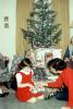 Tree, Presents, Mother, Daughter, Child, Decorations, Ornaments, tinsel, 1960s, PHCV03P14_10