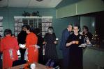 Cider, maids, buffet food line, 1940s, PHCV04P01_04