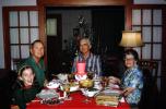 Christmas Dinner, Family, smiles, table, food, PHCV05P01_16