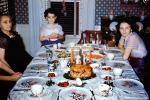 Girls, Dinner Table, Settings, December 1953, PHCV05P07_12
