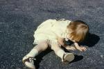 Toddler, Shoes, Girl, Saddle Shoes, slip, dress, April 1960, 1960s, PLGV03P14_04