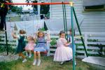 Backyard, Easter, Swing, Formal Dress, 1950s, PLGV03P14_16