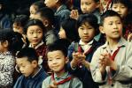 Schoolchidren Singing and Clapping, China, PLPV03P05_04