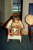 Girl, Diapers, Chair, Barefeet, Cute, Pensive, 1950s, PLPV06P04_19