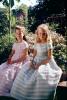 Two Girls Sitting, Easter, 1950s, PLPV06P08_12