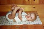 Baby Girl, Toddler, Diaper, feet, hands, 1950s, PLPV07P11_10B