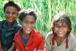 Girl, Boys, Smiles, Himalayan Foothills, Nepal, PLPV08P07_14B