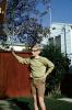 Boy, Glasses, Shorts, Shirt, Backyard, The Wonder Years, December 1969, 1960s, PLPV13P03_10