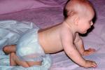 Baby, Diapers, Shirtless, Cute, Crawling, Arms, 1950s, PLPV16P06_06B