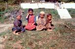 Friends, Barefeet, girls, boys, smiles, smiling, Bhutan, 1950s, PLPV16P07_06