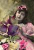 Flower Girl, Vintage, Postcard, RPPC, PLPV16P12_02