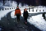 Walking in the Snow, Girl, Woman, Mom, Daughter, Snowy Road, Akron Ohio, 1960s, PLPV16P14_14