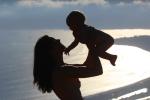 Mother and Child share a moment of Joy, Marin County, California, PMCD01_113
