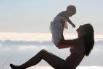 Mother and Child share a moment of Joy, Marin County, California, PMCD01_125