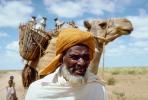 Man with Camel, Refugee from war, Nomad, Nomadic, Somalia, PORV03P02_11