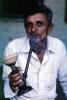 Smoking, Pipe, Smoke, Inhaling, near Ahmedabad, Man, Male, Guy, PORV08P06_04