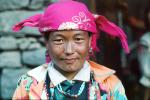 Woman, face, Himalayas, Kodari, Araniko Highway, PORV08P11_03