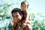 Father, Son, Happy, Tahiti, Piggyback Ride, PORV09P13_10