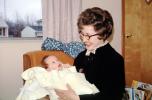 Grandma, Grandmother, Smiles, Granddaughter, Glasses, 1960s, PORV24P12_10