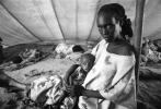 Mother and Her Starving Child, Tuberculosis, Refugee Camp, near the Ethiopia Somalia border, African Diaspora, Somalia, POV35V07P44_18