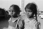Girls, friends, Shanty Home, Shack, apartment buildings, slum, Mumbai, India, POVPCD3306_057