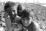 Girl, Boy, children picking through trash, slum, Fort Beach, Khroorow Baug, POVPCD3306_060
