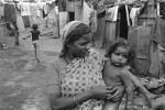 Mother and her daughter, girl, slums, shacks, shanty town, Mumbai, India, POVPCD3306_115