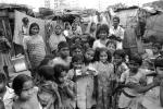 Group, girls, boys, slum, Mumbai, India, POVPCD3306_132