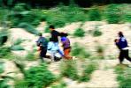 Illegal immigrant, Border patrol, people running, children, PRAV01P04_03