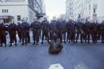 Police Line, Batons, Helmets, Anti-war protest, First Iraq War, January 17 1991, PRSV04P05_18
