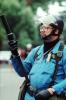 Police Line, helmets, stun gun, Peoples Park Protest, Berkeley California, August 1991, PRSV04P14_03