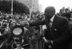 Mayor Willie Brown at Critical Mass Rally, Bicyclist Riders Protest, 25 July 1997, PRSV05P10_07