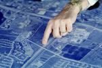 blue print, Architectural Renderings, Drawings, Paper, Map, hand, pointing, PWWV02P10_02