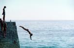 Girl Diving into the Black Sea, Sochi Russia,1980s, RVLV01P07_01