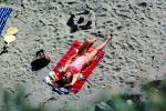 Bikini Lady on a Towel at the Beach, San Castle, RVLV02P04_12