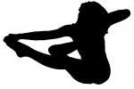 Silhouette, logo, Pretzels-Yoga Studio, shape, SEYV01P07_18M