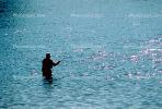 Fishermen, Wade Fishing, Yellowstone River, SFIV01P04_17.2657