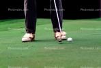 putting green, Man, Putting, Golfer, Golf Course in Blaine, Washington State, SGFV01P14_12