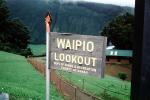 Waipio Lookout, Sign, STHV01P12_17