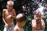 Splashy Water, Summer Fun, Backyard, Brother, Sister, siblings, 1963, 1960s, SWFV01P10_07B