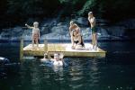 Boys on a Raft, Ohio, 1958, 1950s, SWFV01P10_16
