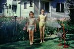 Backyard, Water, Sunny, Summer, Hot, 1940s, Girl, SWFV02P06_11