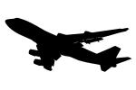 Boeing 747-412F, 747-400 silhouette, logo, shape, 747-400F, TACV01P14_04M