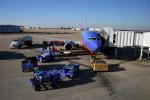 Refueling Truck, Boeing 737, Southwest Airlines SWA, Tulsa International Airport, (TUL), Jetway, Airbridge, TAFD02_050